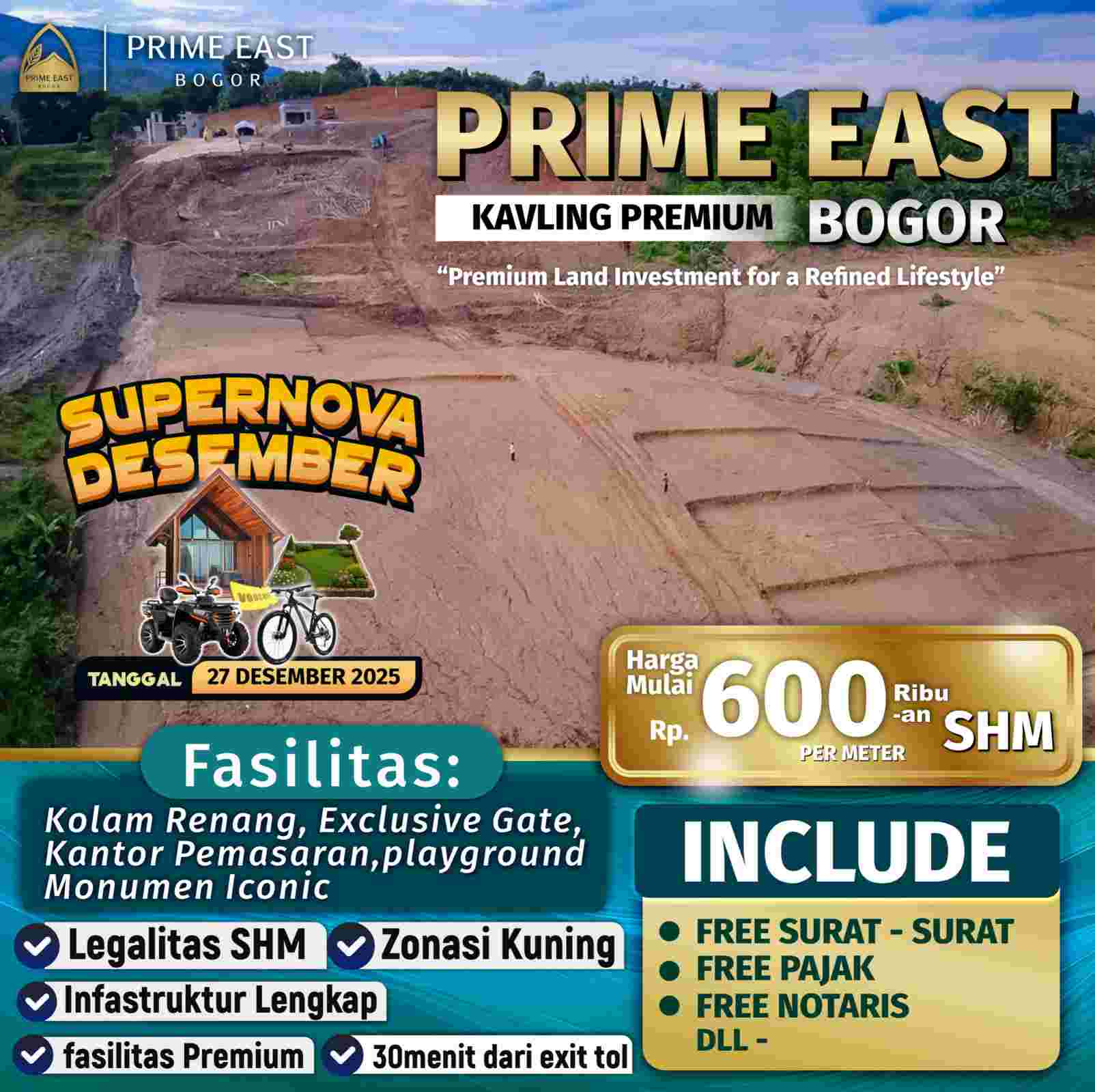 Panorama alam Prime East Bogor