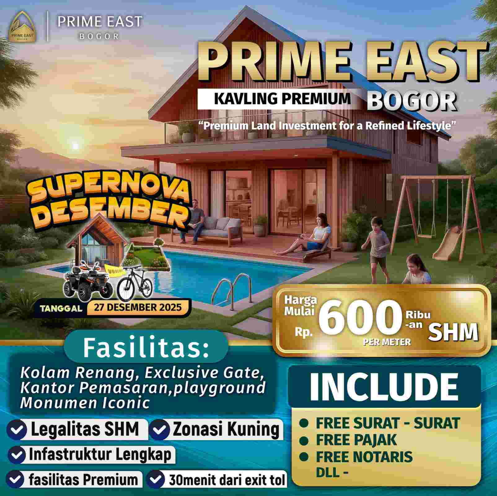 Tampak depan Prime East Bogor