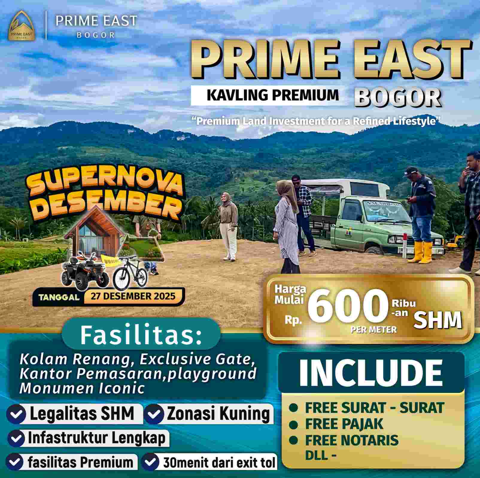 Lokasi kavling Prime East Bogor