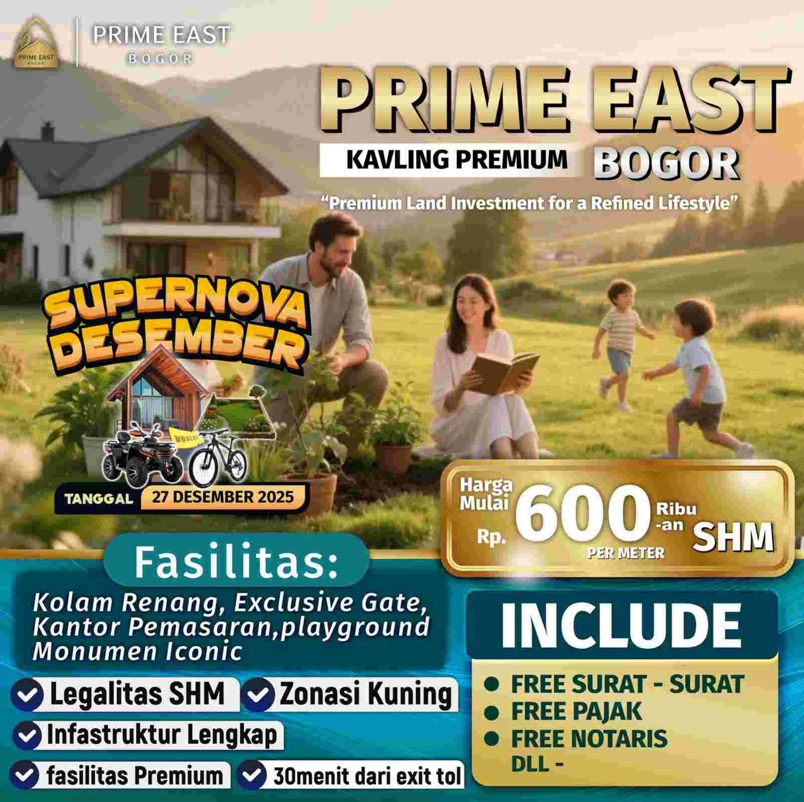 Area hijau Prime East Bogor