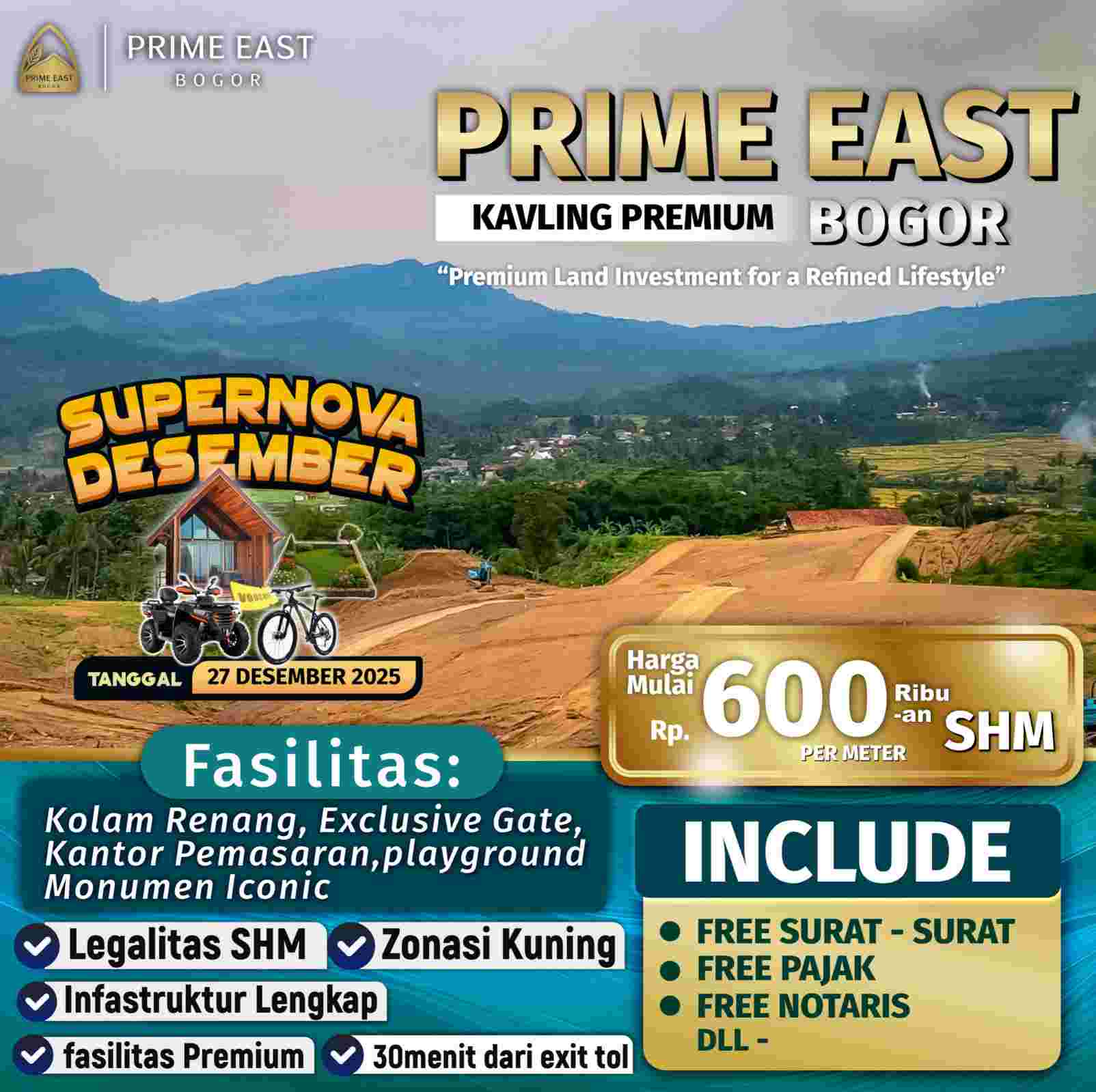 Lingkungan asri Prime East Bogor