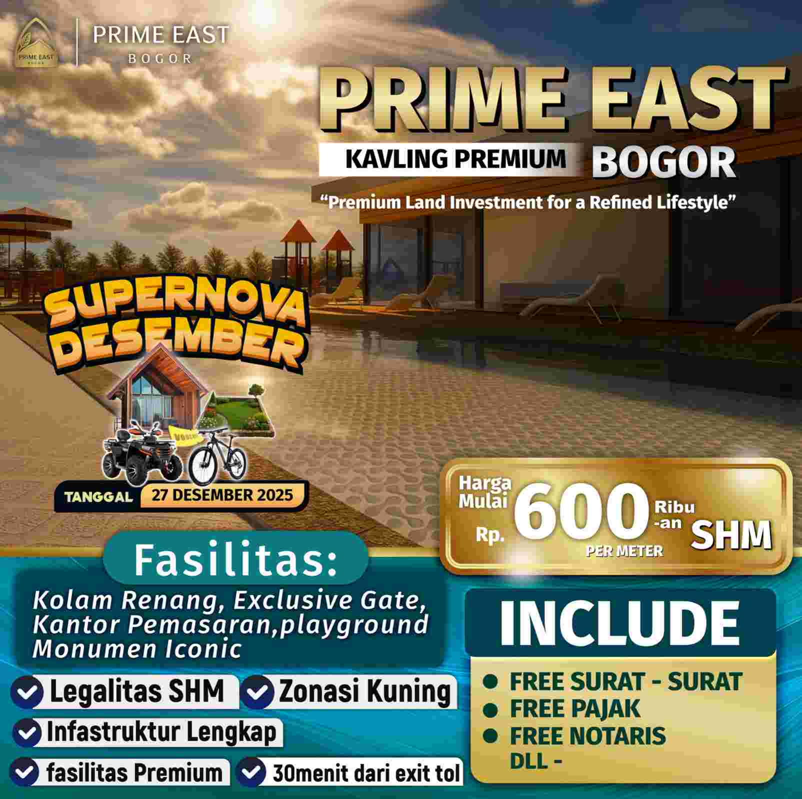 Pemandangan alam Prime East Bogor
