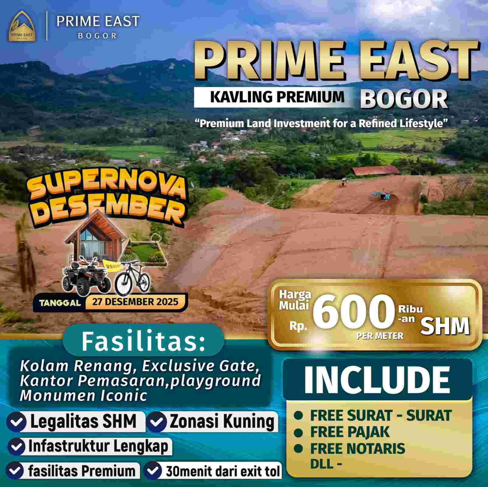 Area hijau dengan udara sejuk