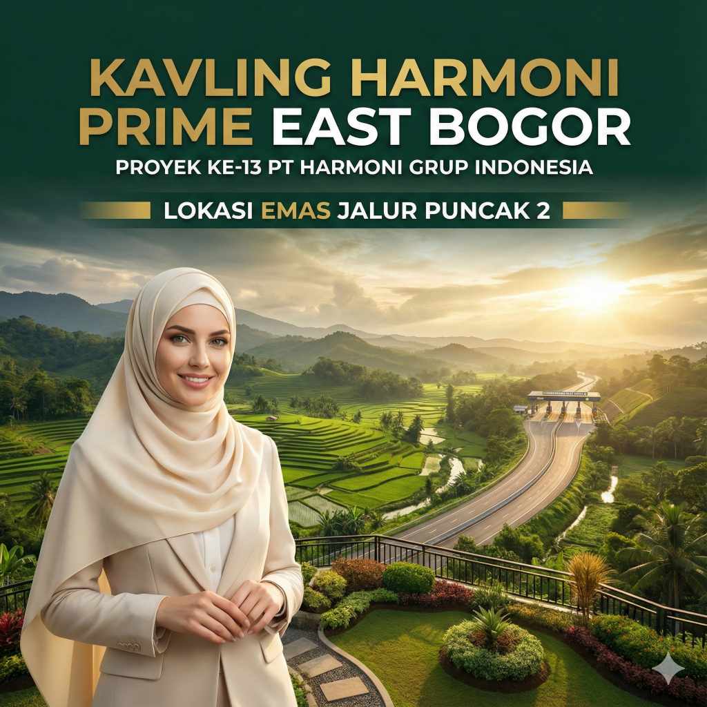 Kavling Harmoni Prime East Bogor - SHM Pecah Sertifikat, Zona Kuning PP3