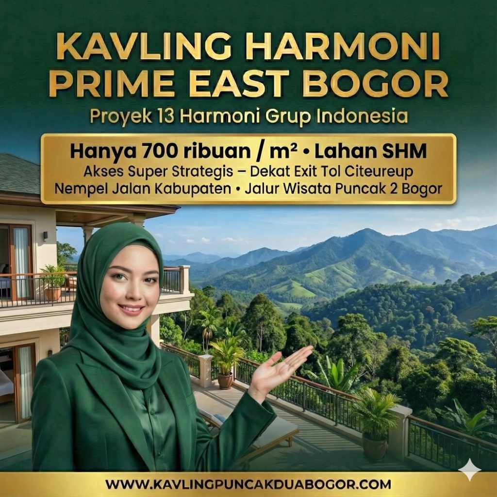 Tanah murah SHM Puncak 2 Bogor