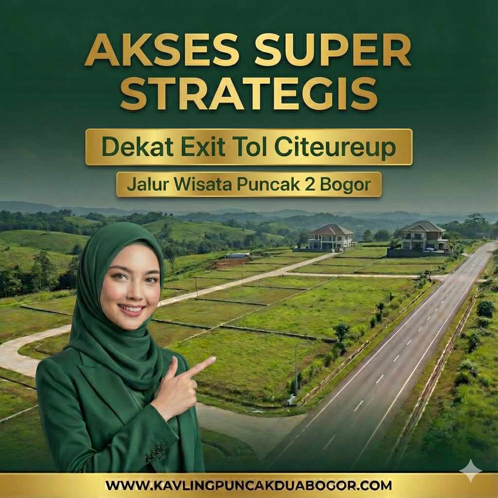 Akses tanah SHM dekat Exit Tol Citeureup