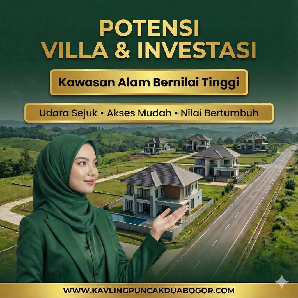 Harga tanah SHM per meter persegi Puncak 2